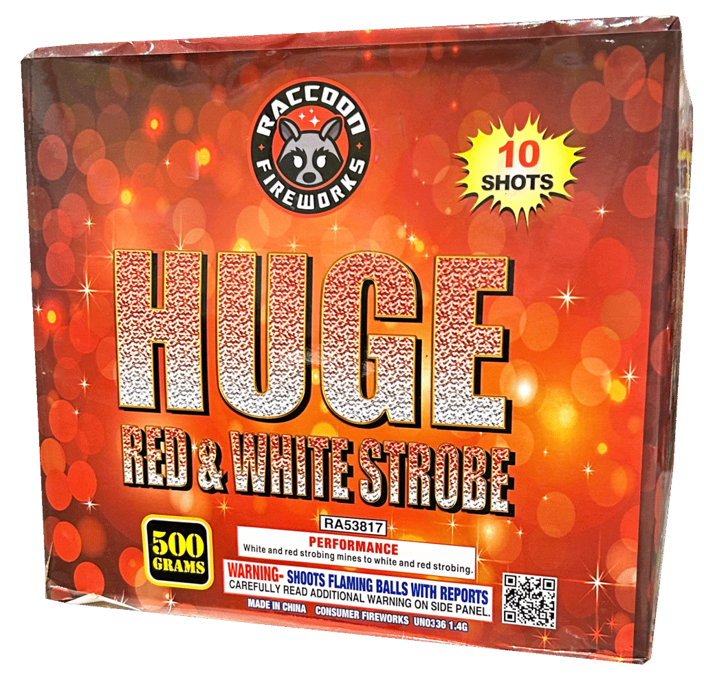 Huge Red & White Strobe — Alamo Fireworks