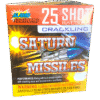 25 SHOT CRACKLING SATURN MISSILE