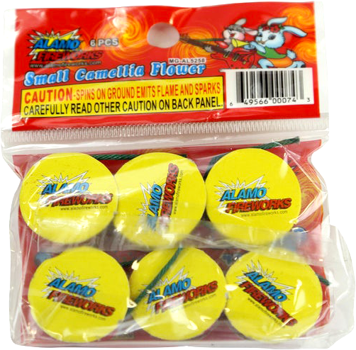 Small Camellia Flower 6-Count — Alamo Fireworks