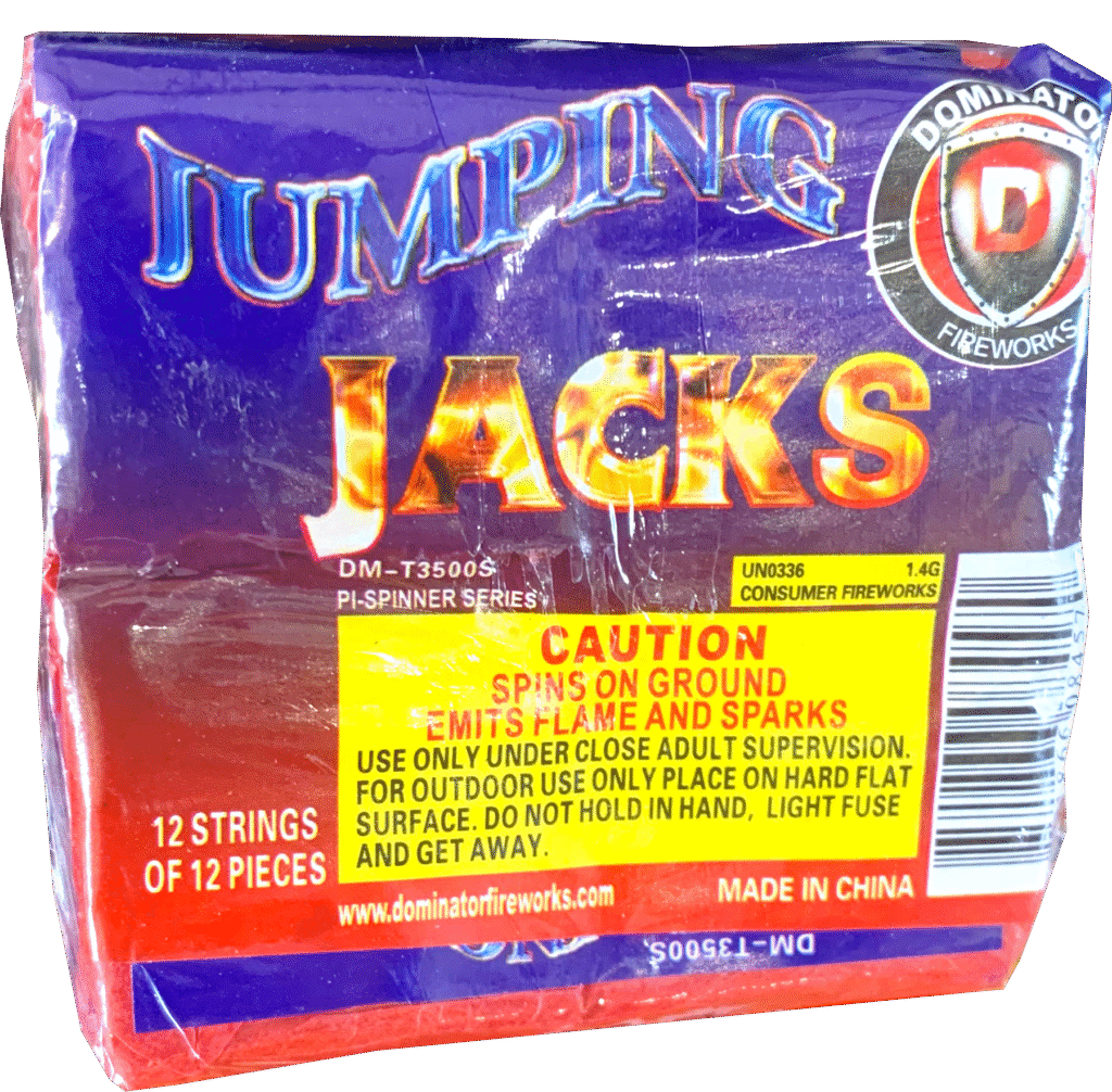 Dominator Jumping Jacks – 12 Pack — Alamo Fireworks