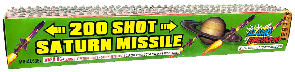 200 Shot Saturn Missile — Alamo Fireworks