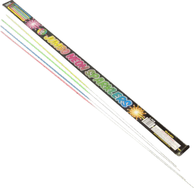 JUMBO NEON SPARKLERS