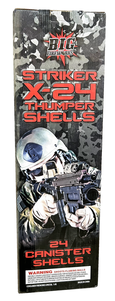 Striker X24 Thumper Shells — Alamo Fireworks