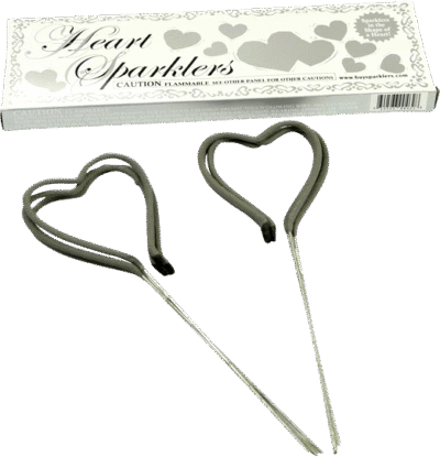 WEDDING SPARKLER, HEART