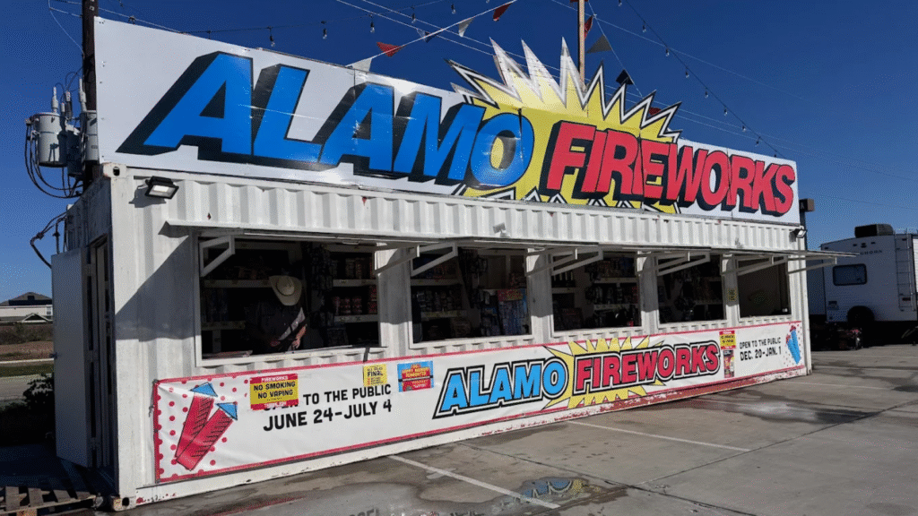 Alamo Fireworks stand - Brookshire